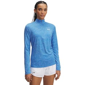 Under Armour Women's Tech Half-Zip Twist, Women's Gym Wear Made from Super-Soft, Fast-Drying Material, Half-Zip Top with Odour Control Technology,Blue Atlantis / / White,XS Under Armour Women's Tech Half-Zip Twist, Women's Gym Wear Made from Super-Soft, Fast-Drying Material, Half-Zip Top with Odour Control Technology,Blue Atlantis / / White,XS