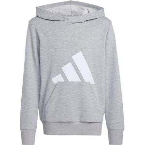 adidas Unisex Kids Essentials Big Logo Hoodie Sweatshirt, Medium Grey Heather/White, 7-8 Years adidas Unisex Kids Essentials Big Logo Hoodie Sweatshirt, Medium Grey Heather/White, 7-8 Years