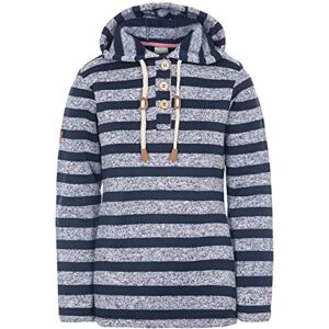 Trespass Women's Society Warm Fleece With Hood 290gsm, Navy Stripe Marl, XS UK Trespass Women's Society Warm Fleece With Hood 290gsm, Navy Stripe Marl, XS UK