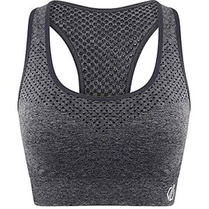 Dare 2b Dare 2b Womens Dont Sweat It Medium Impact Sports Bra Ebony Grey XL Dare 2b Dare 2b Womens Dont Sweat It Medium Impact Sports Bra Ebony Grey XL