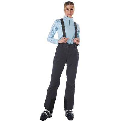 killtec KSW 249 WMN SKI PNTS Women's Functional Ski Trousers with Removable Straps, Edge Protection and Snow Guard, Black/Blue, 42, 37559-000 killtec KSW 249 WMN SKI PNTS Women's Functional Ski Trousers with Removable Straps, Edge Protection and Snow Guard, Black/Blue, 42, 37559-000