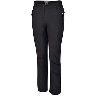 Dare 2b Regatta Dare2B Womens Slimfit Walking Trousers in Showerproof Nylon Blend Stretchable Fabric, Adjustable Shock Cord Waist and Zip Pockets Black Dare 2b Regatta Dare2B Womens Slimfit Walking Trousers in Showerproof Nylon Blend Stretchable Fabric, Adjustable Shock Cord Waist and Zip Pockets Black