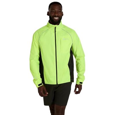 Mountain Warehouse Adrenaline Mens Waterproof Jacket Breathable & Reflective Iso-Vis Mens Rain Coat with Taped Seams, Practical Pockets for Storage, Best for Cycling & Running Mountain Warehouse Adrenaline Mens Waterproof Jacket Breathable & Reflective Iso-Vis Mens Rain Coat with Taped Seams, Practical Pockets for Storage, Best for Cycling & Running