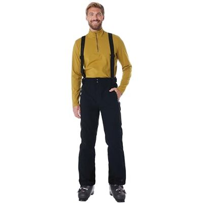 killtec Enosh 30920-000 Men's Functional Ski Trousers with Removable Straps, Edge Protection and Snow Guard Black Blue M killtec Enosh 30920-000 Men's Functional Ski Trousers with Removable Straps, Edge Protection and Snow Guard Black Blue M