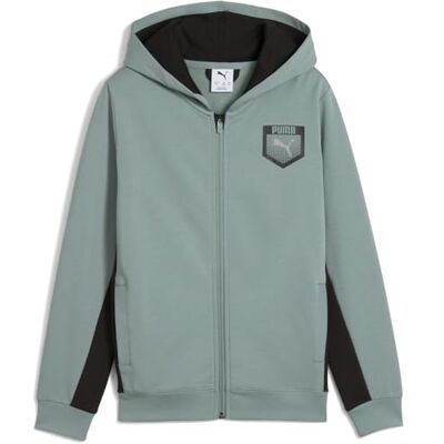 Puma Jungen Pullover - Active Sports Graphic Hoodie Full-Zip TR B - GrĂ¼n Puma Jungen Pullover - Active Sports Graphic Hoodie Full-Zip TR B - GrĂ¼n