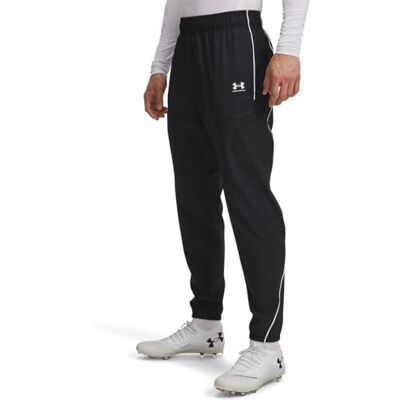 Under Armour Men's Challenger Warm-Up Pant, Water-Resistant Tracksuit Bottoms with Ankle Cuffs, Men's Joggers for Sports and Athletics,Black / / White,MD Under Armour Men's Challenger Warm-Up Pant, Water-Resistant Tracksuit Bottoms with Ankle Cuffs, Men's Joggers for Sports and Athletics,Black / / White,MD