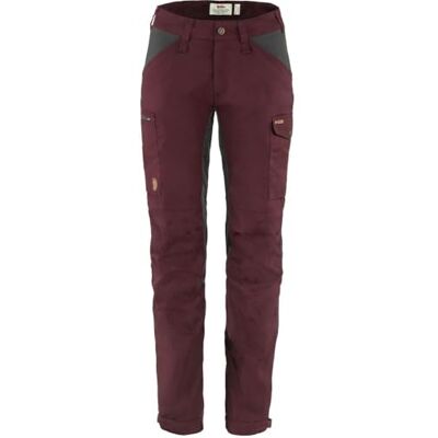 Fjällräven Fjallraven 89829 Kaipak Trousers Curved W Pants Womens Dark Garnet-Dark Grey 30 Fjällräven Fjallraven 89829 Kaipak Trousers Curved W Pants Womens Dark Garnet-Dark Grey 30