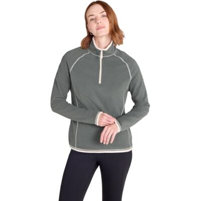 Mountain Warehouse Montana Womens Fleece Jumper Durable & Lightweight Anti-Pill Ladies Half-Zip Top with Soft Microfleece for Warmth & Comfort, For Winter Layering Mountain Warehouse Montana Womens Fleece Jumper Durable & Lightweight Anti-Pill Ladies Half-Zip Top with Soft Microfleece for Warmth & Comfort, For Winter Layering