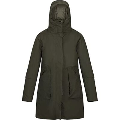 Regatta Womens/Ladies Yewbank II Waterproof Parka (16 UK) (Dark Khaki) Regatta Womens/Ladies Yewbank II Waterproof Parka (16 UK) (Dark Khaki)