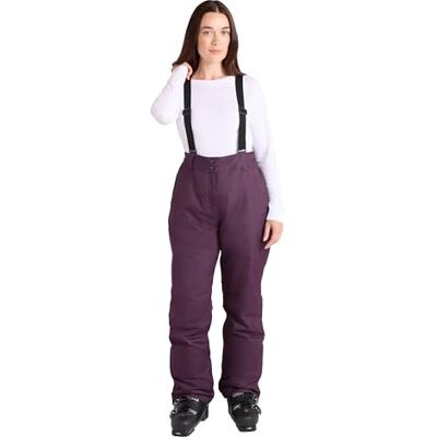 Mountain Warehouse Moon II Womens Snowproof Ski Pants Warm IsoTherm Trousers Thermal Tested -20°C, Adjustable Waist & Detachable Brace Salopette for Winter, Skiing & Snowboarding Mountain Warehouse Moon II Womens Snowproof Ski Pants Warm IsoTherm Trousers Thermal Tested -20°C, Adjustable Waist & Detachable Brace Salopette for Winter, Skiing & Snowboarding