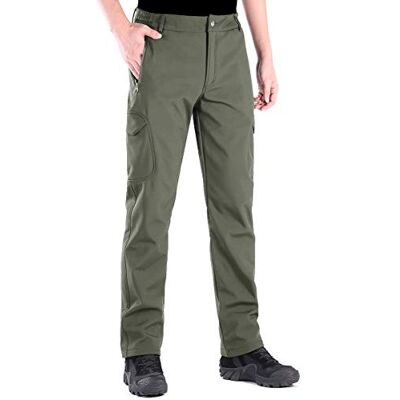 FREE SOLDIER Walking Trousers for Men Winter Waterproof Trousers Outdoor Hiking Trousers Softshell Thermal Fleece Lined Overtrousers (Green,42 Tall) FREE SOLDIER Walking Trousers for Men Winter Waterproof Trousers Outdoor Hiking Trousers Softshell Thermal Fleece Lined Overtrousers (Green,42 Tall)