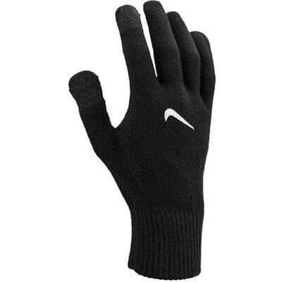 Nike Men's Knit Tech and Grip Gloves 3.0 Running Training Fitness Touchscreen Grip Winter Gloves, Black/White, L Nike Men's Knit Tech and Grip Gloves 3.0 Running Training Fitness Touchscreen Grip Winter Gloves, Black/White, L