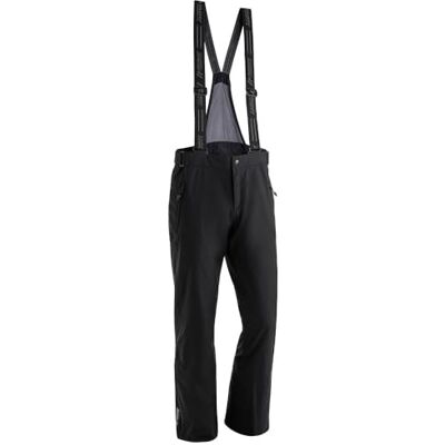 maier sports men's Anton light ski trousers, snow pants with suspenders, waterproof and windproof Black Black maier sports men's Anton light ski trousers, snow pants with suspenders, waterproof and windproof Black Black