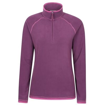 Mountain Warehouse Montana Womens Fleece Jumper Durable & Lightweight Anti-Pill Ladies Half-Zip Top with Soft Microfleece for Warmth & Comfort, For Winter Layering Mountain Warehouse Montana Womens Fleece Jumper Durable & Lightweight Anti-Pill Ladies Half-Zip Top with Soft Microfleece for Warmth & Comfort, For Winter Layering
