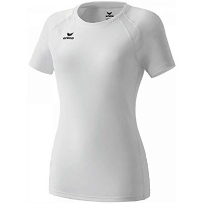 Erima Women's Performance T-shirt, White (Blanc), 12 (Manufacturer Size: 42) Erima Women's Performance T-shirt, White (Blanc), 12 (Manufacturer Size: 42)