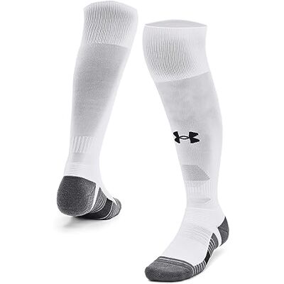 Under Armour UA Magnetico 1pk OTC High Socks White/Pitch Gray/Black Size: MD Under Armour UA Magnetico 1pk OTC High Socks White/Pitch Gray/Black Size: MD