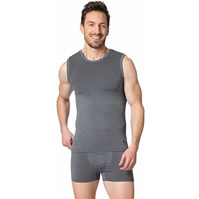 Odlo Men Functional Underwear Tank Top PERFORMANCE LIGHT, grey melange, L Odlo Men Functional Underwear Tank Top PERFORMANCE LIGHT, grey melange, L