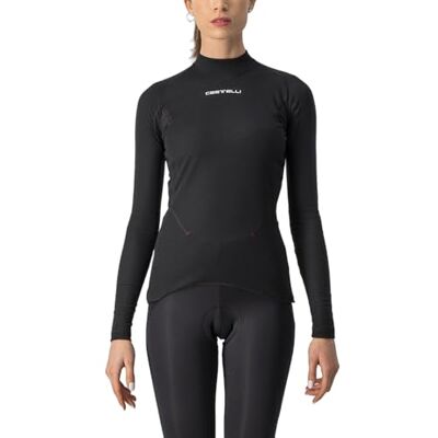 CASTELLI 4519547-010 FLANDERS 2 W WARM LS Sweatshirt Women's BLACK Size S CASTELLI 4519547-010 FLANDERS 2 W WARM LS Sweatshirt Women's BLACK Size S