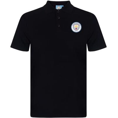 Manchester City FC - Crest Polo Shirt - Black - XL - Polo Shirt Manchester City FC - Crest Polo Shirt - Black - XL - Polo Shirt