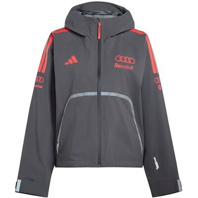 adidas Women's AUDI FORMULA ONE TEAM MECHANICS RAIN JACKET, utility black/hi-res red, XL adidas Women's AUDI FORMULA ONE TEAM MECHANICS RAIN JACKET, utility black/hi-res red, XL