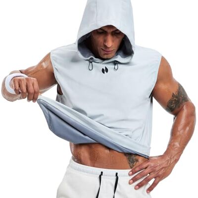 HOTSUIT Sauna Shirt for Men Weight Loss Sauna Vest for Sport Anti-rip Men's Sweat Shirt Waist Trainer Pullover Slimming Sauna Tank Top for Boxing Fitness on Gym HOTSUIT Sauna Shirt for Men Weight Loss Sauna Vest for Sport Anti-rip Men's Sweat Shirt Waist Trainer Pullover Slimming Sauna Tank Top for Boxing Fitness on Gym