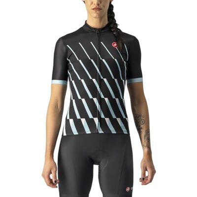 CASTELLI 4522059-085 PENDIO Jersey Sweatshirt Women's Light Black/Sky Light-White S CASTELLI 4522059-085 PENDIO Jersey Sweatshirt Women's Light Black/Sky Light-White S