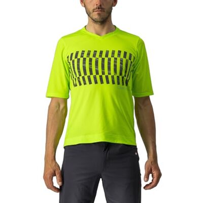 CASTELLI 4522008-383 Trail TECH TEE Sweatshirt Men's Electric Lime/Dark Lime XXL CASTELLI 4522008-383 Trail TECH TEE Sweatshirt Men's Electric Lime/Dark Lime XXL