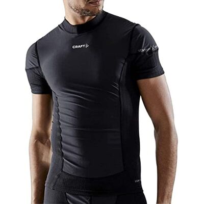 Craft Active Extreme X Wind Short Sleeve Baselayer Men Black/Granite, Small Craft Active Extreme X Wind Short Sleeve Baselayer Men Black/Granite, Small