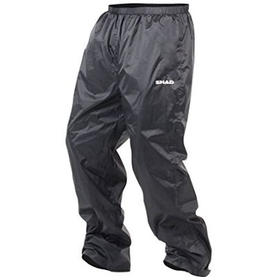 SHAD Rain Pants Set, Black, Size XL SHAD Rain Pants Set, Black, Size XL