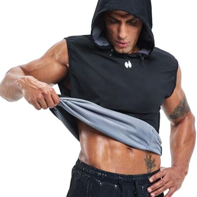 HOTSUIT Sauna Shirt for Men Weight Loss Sauna Vest for Sport Anti-rip Men's Sweat Shirt Waist Trainer Pullover Slimming Sauna Tank Top for Boxing Fitness on Gym HOTSUIT Sauna Shirt for Men Weight Loss Sauna Vest for Sport Anti-rip Men's Sweat Shirt Waist Trainer Pullover Slimming Sauna Tank Top for Boxing Fitness on Gym