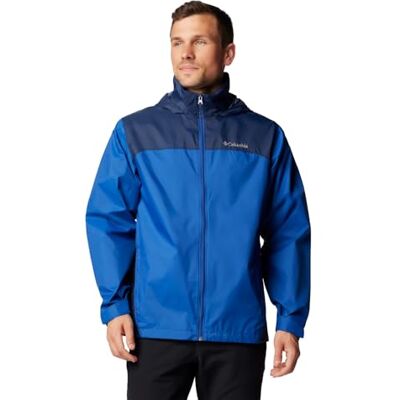 Columbia Men's Glennaker Lake II Rain Jacket, Mountain Blue/Collegiate Navy, L Columbia Men's Glennaker Lake II Rain Jacket, Mountain Blue/Collegiate Navy, L