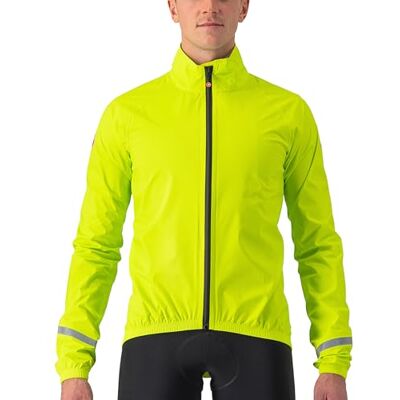 CASTELLI 4521500 EMERGENCY 2 RAIN JACKET Jacket Man ELECTRIC LIME 3XL CASTELLI 4521500 EMERGENCY 2 RAIN JACKET Jacket Man ELECTRIC LIME 3XL