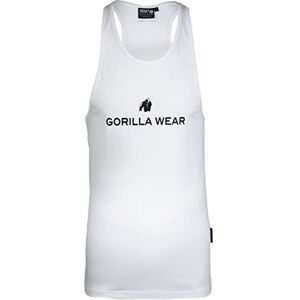GORILLA WEAR Men's Carter Stretch Tank Top T-Shirt, White, 4XL GORILLA WEAR Men's Carter Stretch Tank Top T-Shirt, White, 4XL