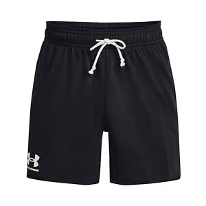 Under Armour Men's Rival Terry 6in Short, Lightweight Men's Gym Gear for Training and Warm Ups, Versatile Sports Shorts with Pockets,Black / / Onyx White,MD Under Armour Men's Rival Terry 6in Short, Lightweight Men's Gym Gear for Training and Warm Ups, Versatile Sports Shorts with Pockets,Black / / Onyx White,MD