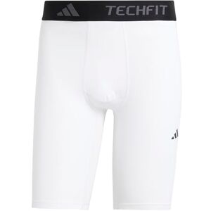 adidas Men's Techfit Compression Training Short Tight, White, L adidas Men's Techfit Compression Training Short Tight, White, L