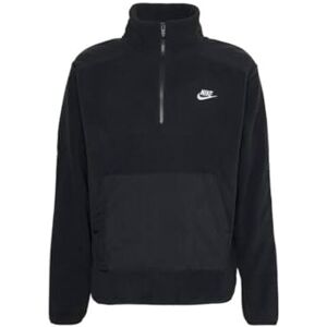 Nike DX0525-010 M NK CLUB+ PLR LS HZ TOP Jacket Men's BLACK/BLACK Size S Nike DX0525-010 M NK CLUB+ PLR LS HZ TOP Jacket Men's BLACK/BLACK Size S