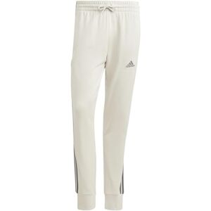 adidas Men's Essentials French Terry Tapered Cuff 3-Stripes Pants, Alumina, L adidas Men's Essentials French Terry Tapered Cuff 3-Stripes Pants, Alumina, L