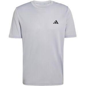 adidas Men's Workout Essentials Base 3-Stripes T-Shirt, Halo Silver/Black, XXL Tall adidas Men's Workout Essentials Base 3-Stripes T-Shirt, Halo Silver/Black, XXL Tall