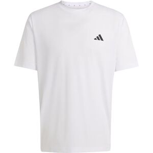 adidas Men's Workout Essentials FEELREADY 3 Stripes T-Shirt, White/Black, XS adidas Men's Workout Essentials FEELREADY 3 Stripes T-Shirt, White/Black, XS