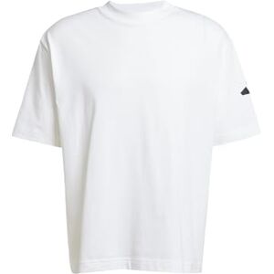 adidas Men's Essentials Lose FIT Three BAR TEE, White/Black, S adidas Men's Essentials Lose FIT Three BAR TEE, White/Black, S