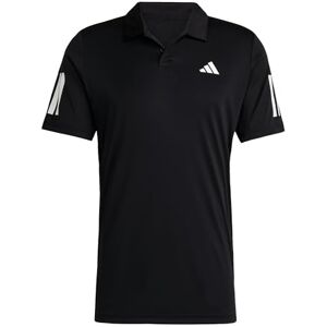 adidas Men's Club Tennis 3-Stripes Polo Shirt, Black, XS adidas Men's Club Tennis 3-Stripes Polo Shirt, Black, XS