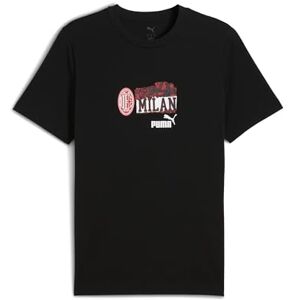 Puma A.C. Milan Unisex's T-Shirt Ftblnrgy Official Football Jersey, Black, XL Puma A.C. Milan Unisex's T-Shirt Ftblnrgy Official Football Jersey, Black, XL