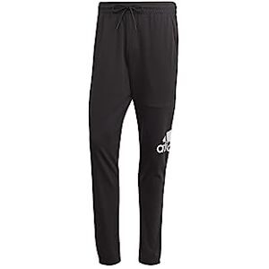 adidas Men's Essentials Single Jersey Tapered Badge of Sport Pants, Black, S adidas Men's Essentials Single Jersey Tapered Badge of Sport Pants, Black, S