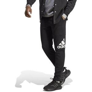 adidas Men's Essentials Single Jersey Tapered Elasticized Cuff Logo Pants, Black, S adidas Men's Essentials Single Jersey Tapered Elasticized Cuff Logo Pants, Black, S