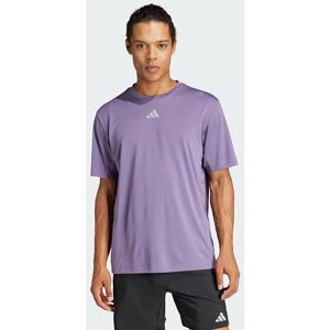 adidas Men's HIIT Workout 3-Stripes Tee, Shadow Violet, S adidas Men's HIIT Workout 3-Stripes Tee, Shadow Violet, S