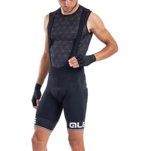 ALE' Alé Cycling Men's Solid Corsa Bib Shorts, Black/White, XL ALE' Alé Cycling Men's Solid Corsa Bib Shorts, Black/White, XL