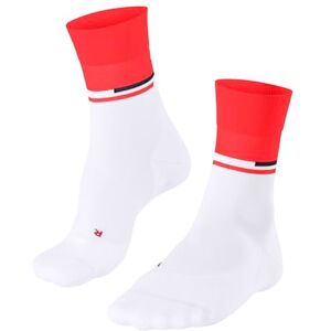 FALKE Men's RU Compression Stabilizing M So Lyocell Functional Yarn With Compression 1 Pair Running Socks, White 2008 Trend, 8-9 FALKE Men's RU Compression Stabilizing M So Lyocell Functional Yarn With Compression 1 Pair Running Socks, White 2008 Trend, 8-9