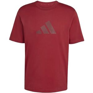adidas Men's Future Icons Three BAR TEE, Active Maroon, XL Short adidas Men's Future Icons Three BAR TEE, Active Maroon, XL Short