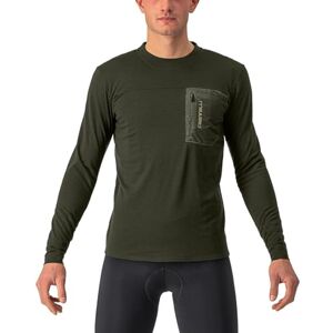 CASTELLI 4522506-075 UNLTD MERINO LS Men's Sweatshirt Military Green M CASTELLI 4522506-075 UNLTD MERINO LS Men's Sweatshirt Military Green M