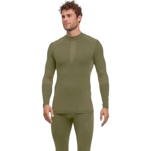 FALKE Men's Warm Turtleneck M L/s Sh Functional Yarn Quick Dry 1 Piece Base Layer Top, Green Herb 7754, XXL FALKE Men's Warm Turtleneck M L/s Sh Functional Yarn Quick Dry 1 Piece Base Layer Top, Green Herb 7754, XXL
